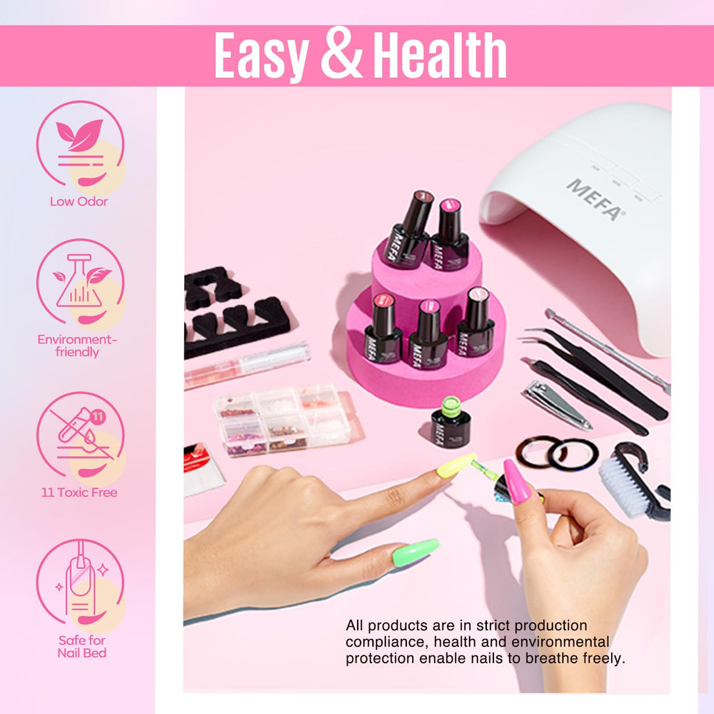 MEFA capa brillo purpurina 7 ml con destellos elegantes.