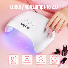 MEFA lámpara UV 72W interior espacioso para curado sin tocar la lámpara