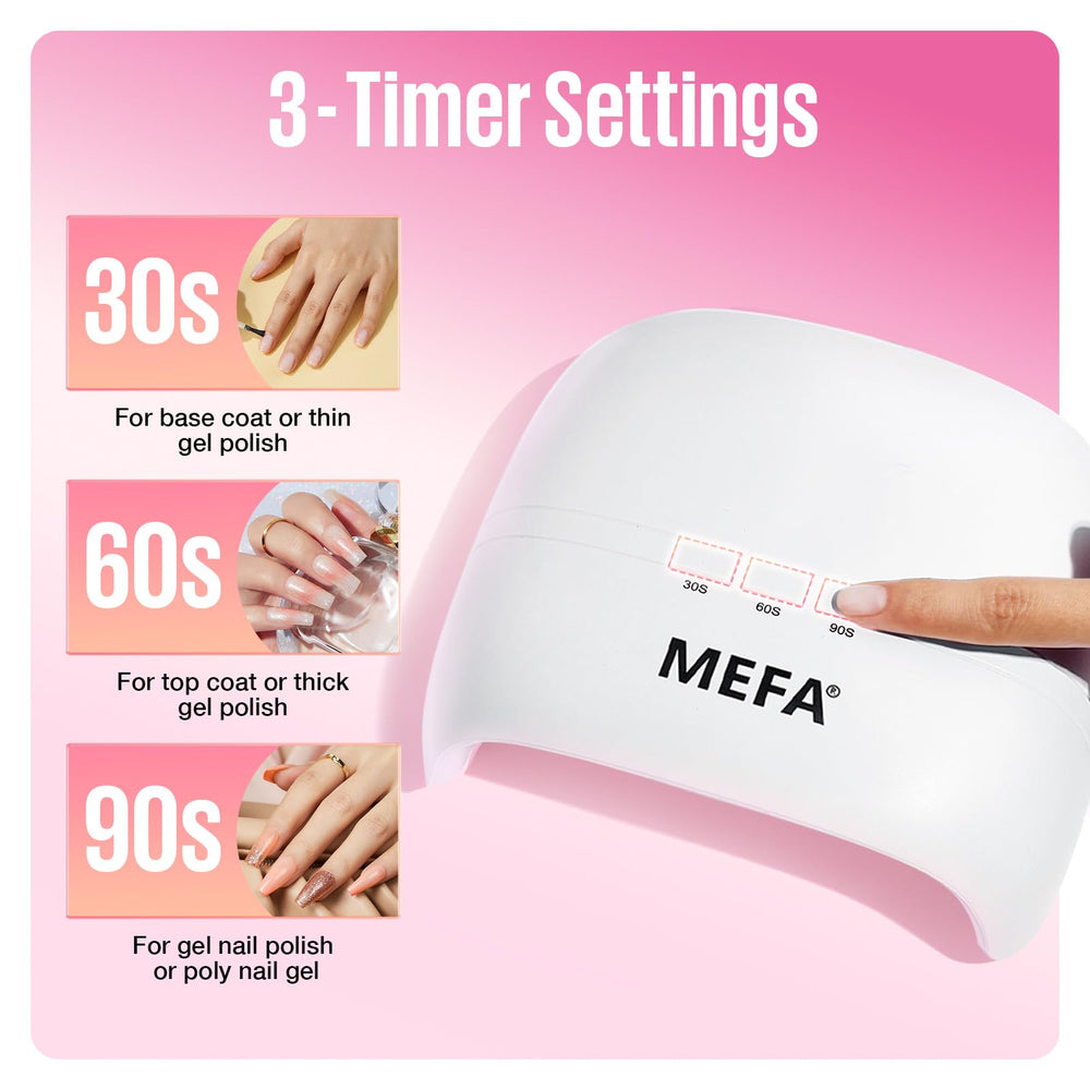 MEFA lámpara UV 72W con temporizadores 30/60/90 segundos