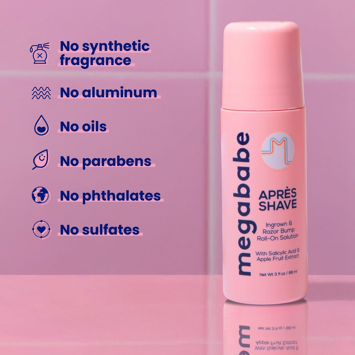 Megababe Après Shave para ombligo, aporta comodidad durante la depilación