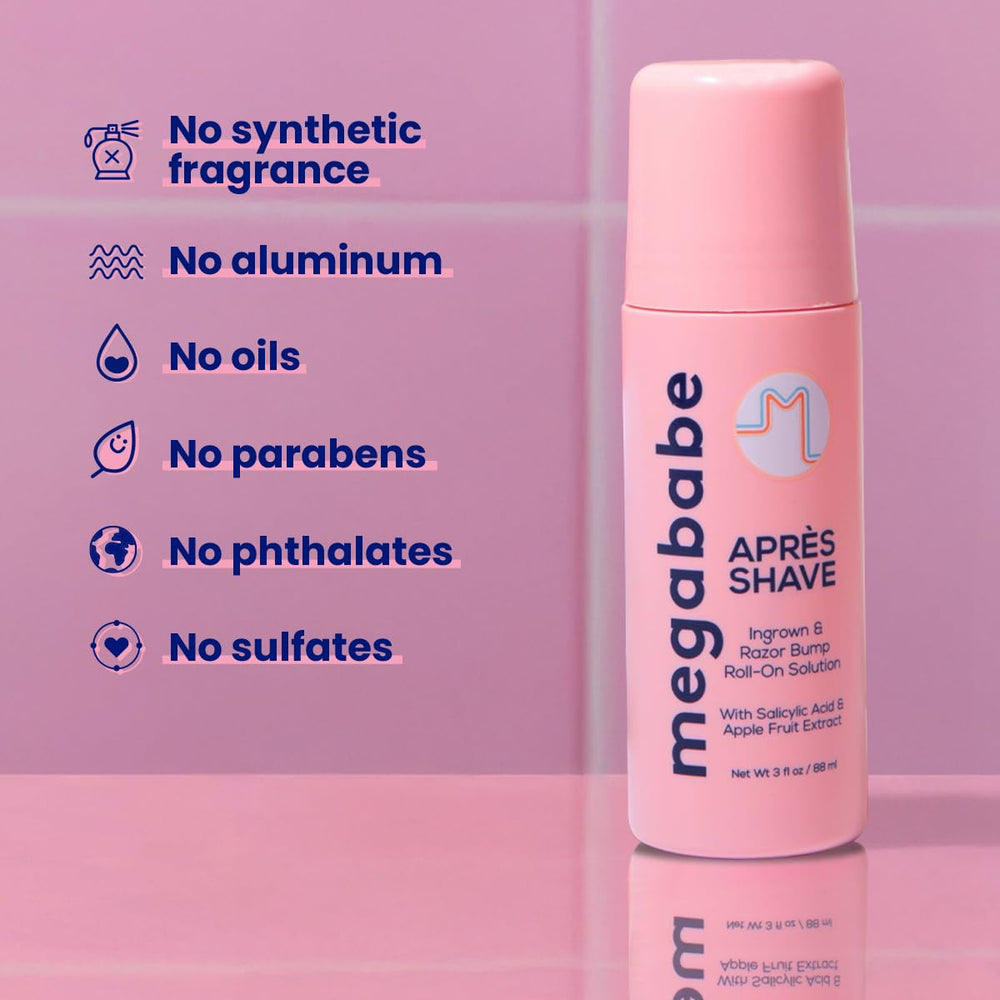 Megababe Après Shave para ombligo, aporta comodidad durante la depilación