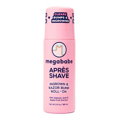 Megababe Après Shave, roll-on grande para aplicación rápida y cobertura uniforme en piel depilada
