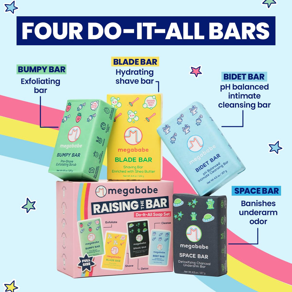 Megababe Blade Bar, afeitado suave con hidratación que ayuda a evitar irritaciones.