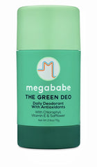 Megababe Daily Deodorant Green Deo stick for aluminum-free odor control and skin nourishment