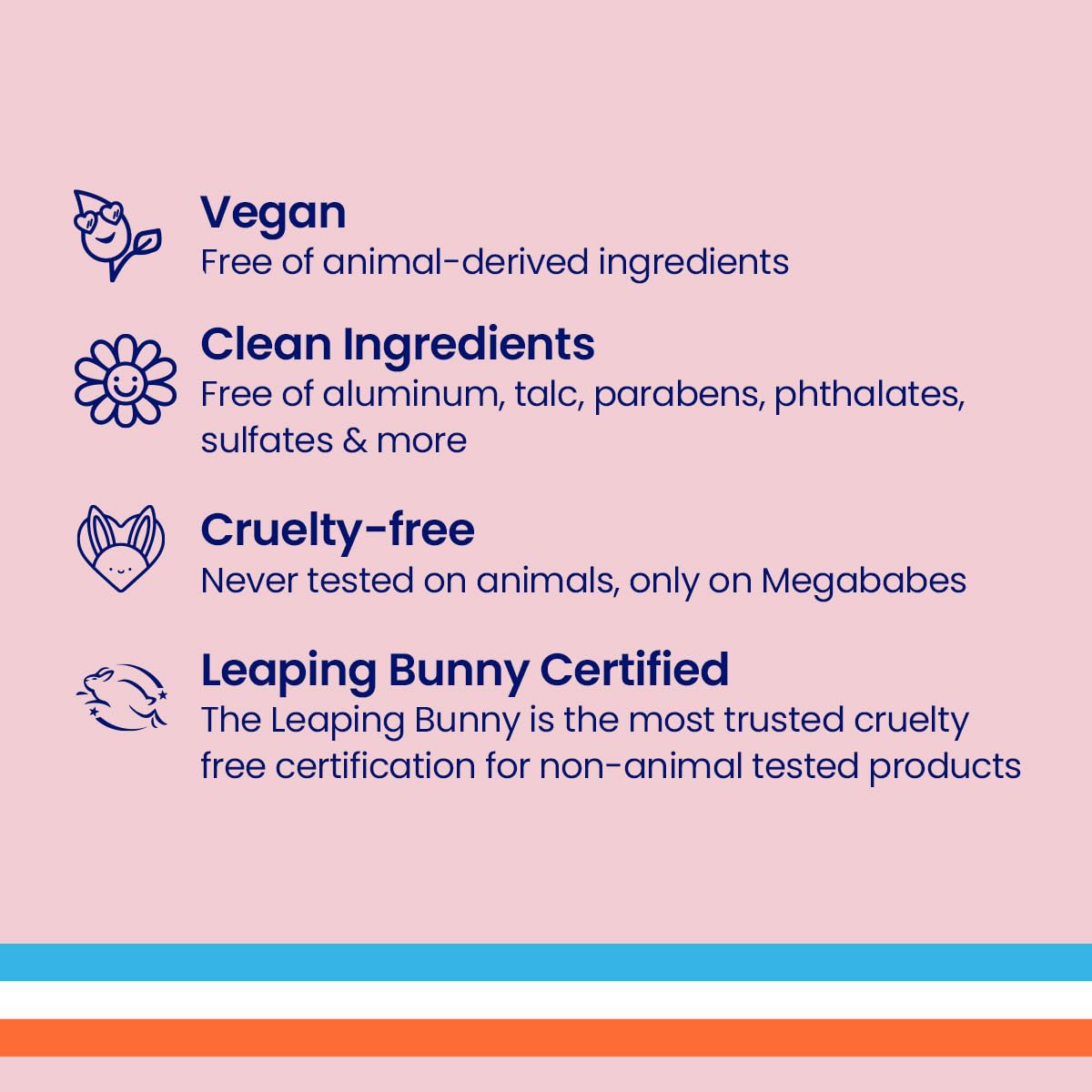 Megababe Daily Deodorant Rosy Pits vegan formula supports sensitive skin