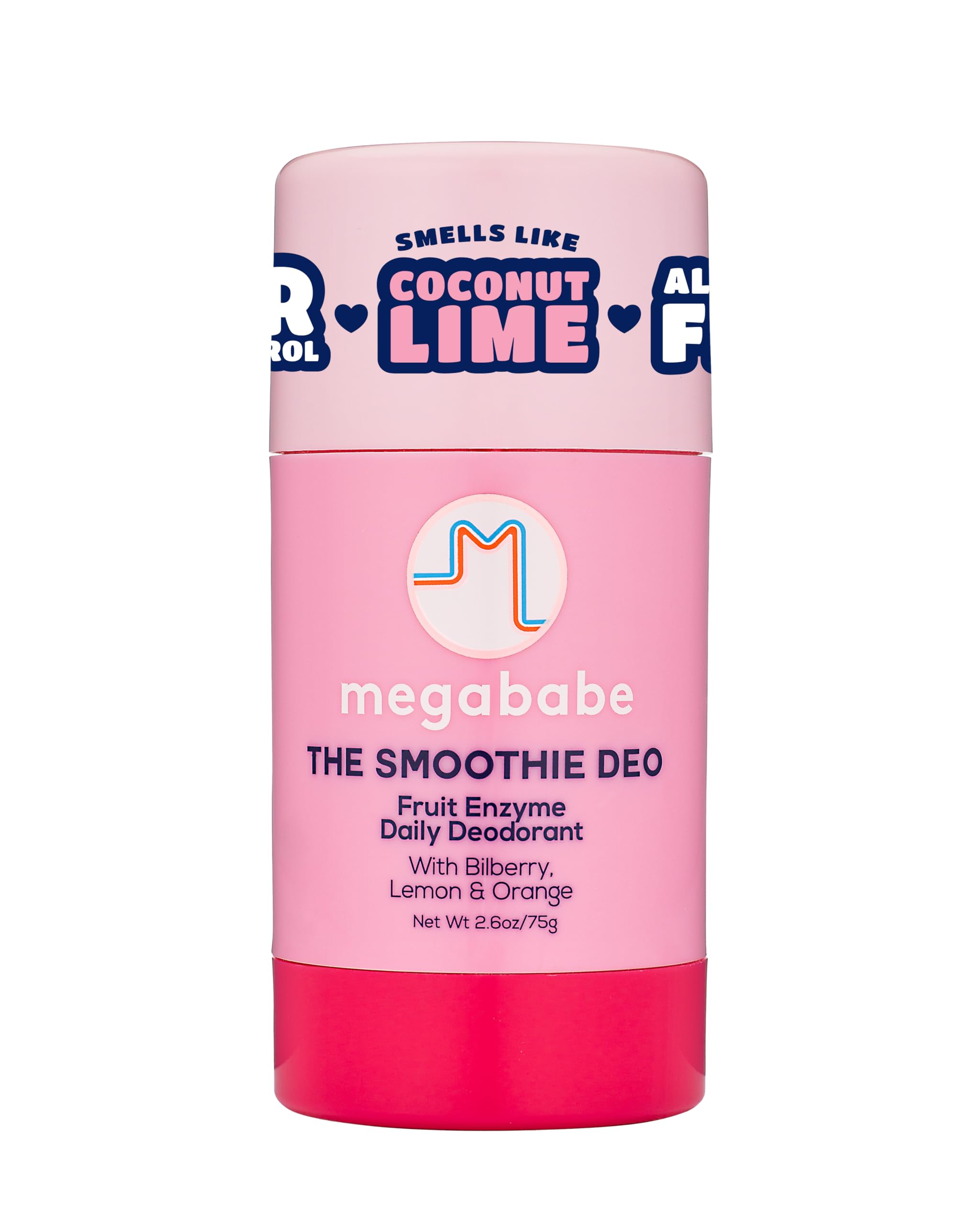 Megababe Daily Deodorant Smoothie Deo stick glide for smooth application and long-lasting freshness.