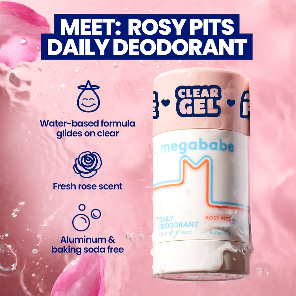Megababe Daily Desodorante, ingredientes naturales para uso diario sin aluminio
