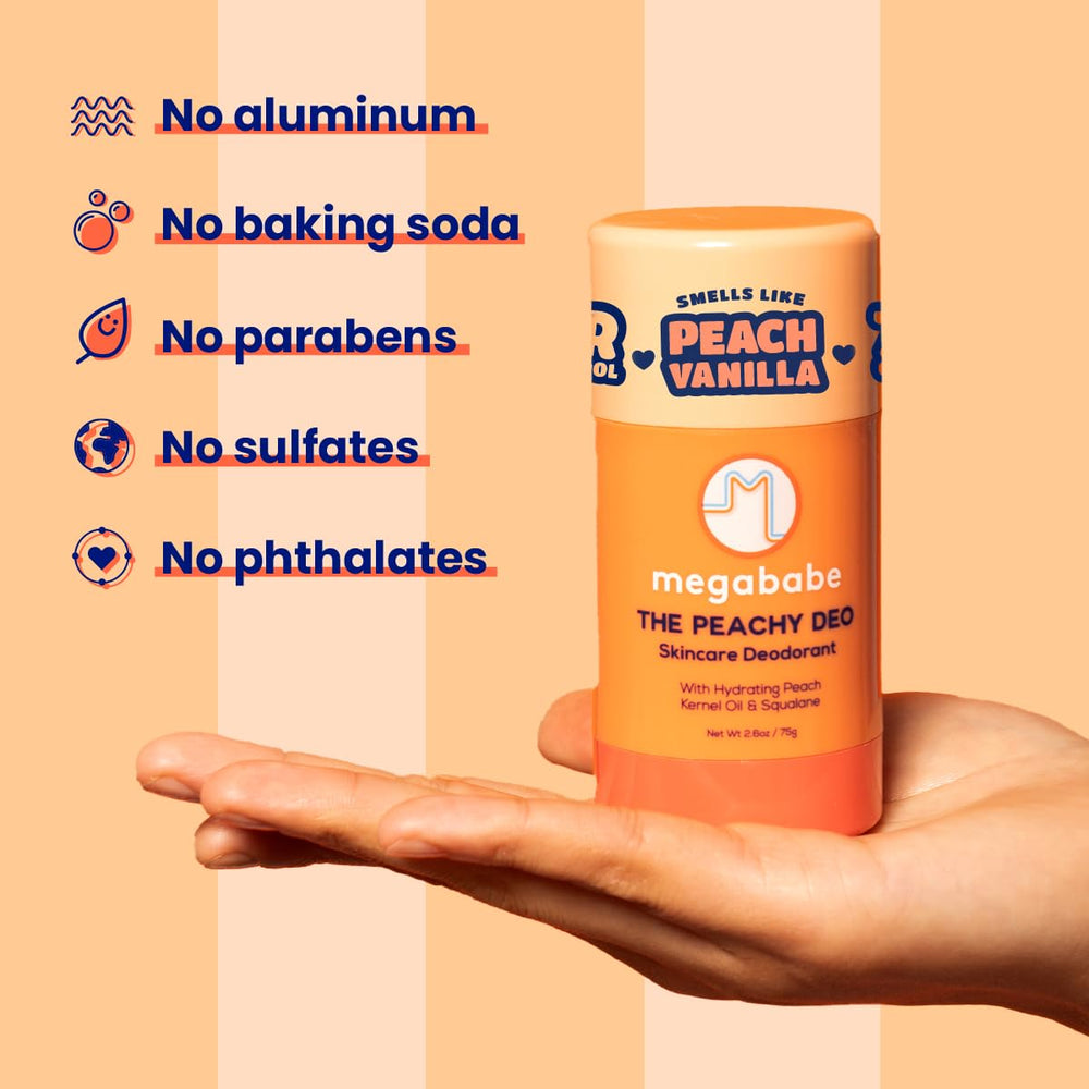 Megababe Peachy Deo, 72 horas de protección sin aluminio.