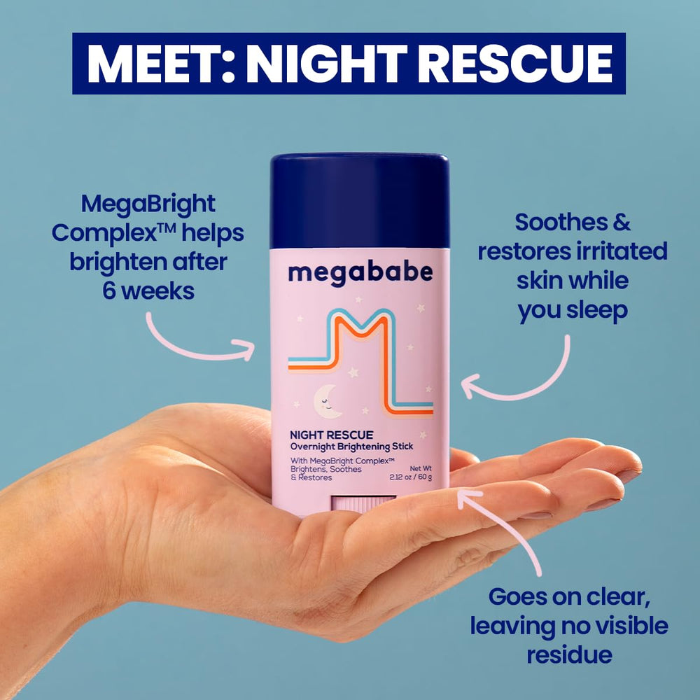Megababe Night Rescue textura cremosa para aplicación nocturna