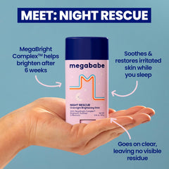 Megababe Night Rescue textura cremosa para aplicación nocturna
