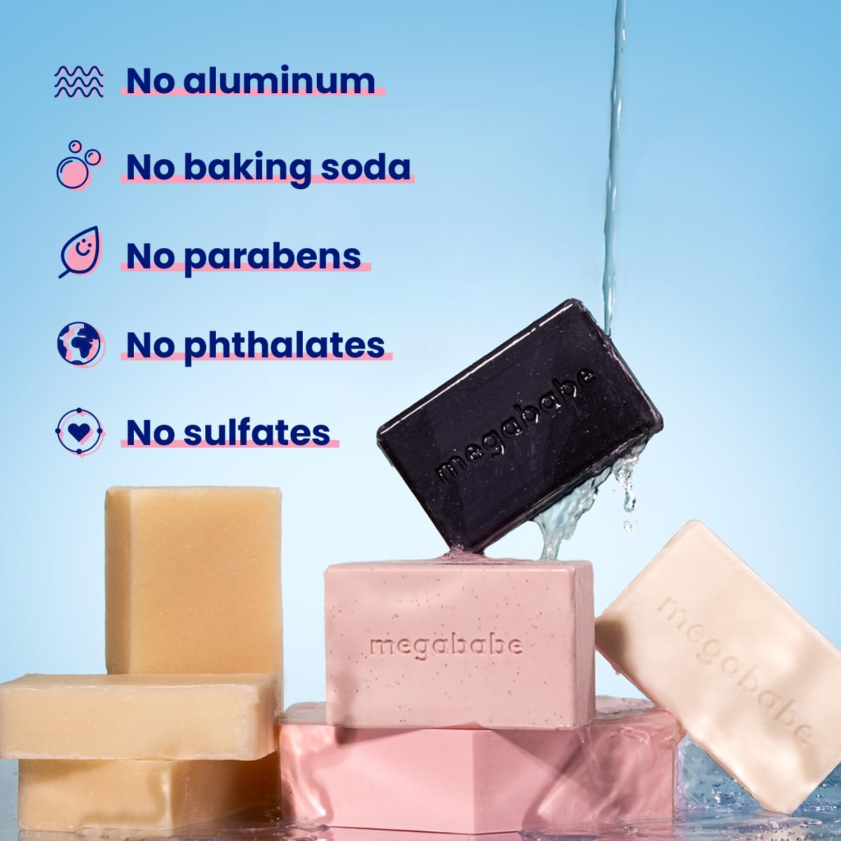 Megababe Raising the Bar, empaque elegante, regalo ideal para fiestas.