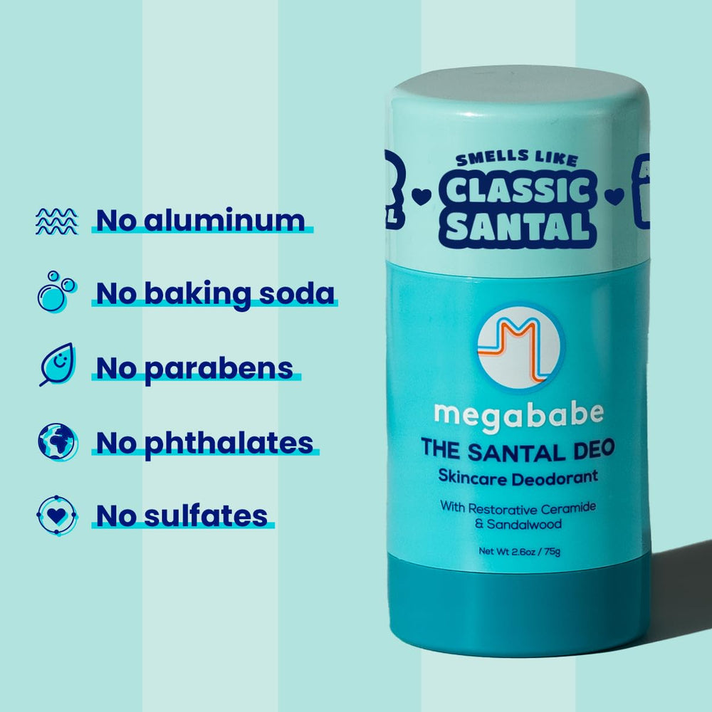 Vegan Megababe Santal Deo stick for daily use