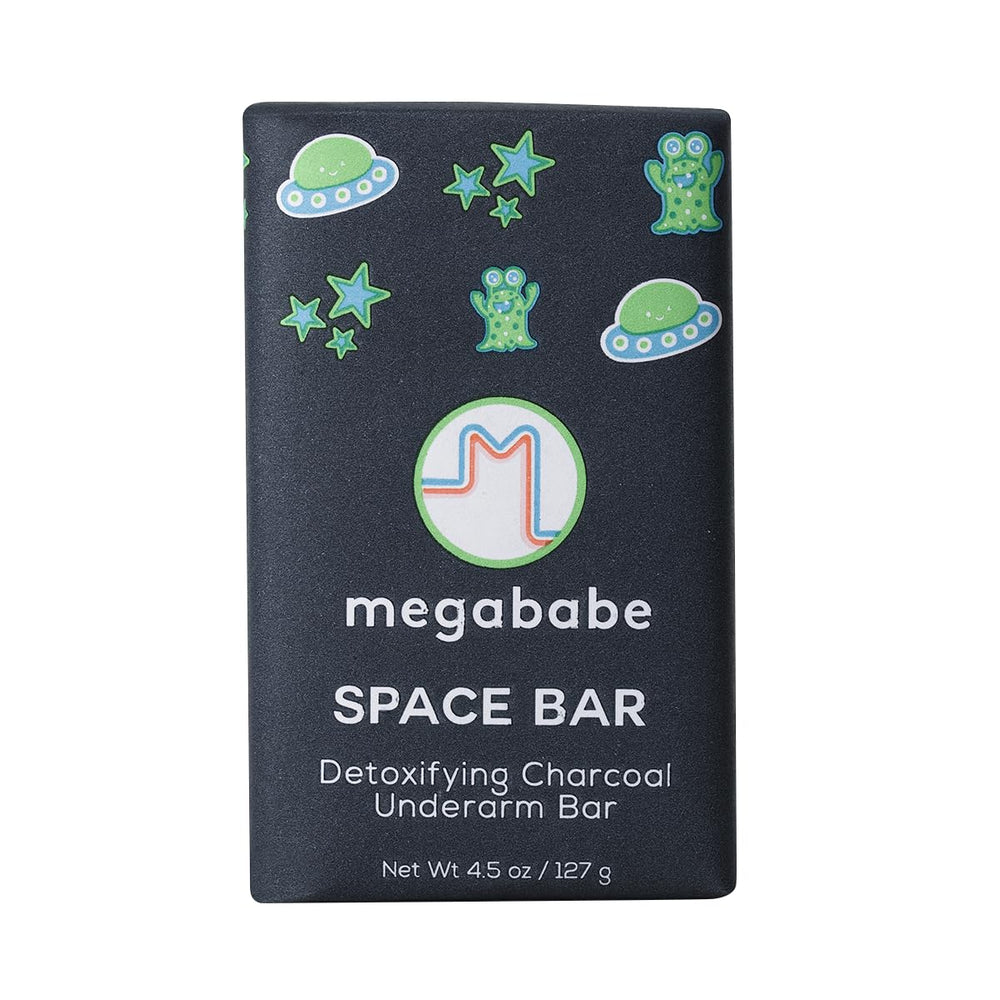 Megababe Space Bar con carbón activado para detox de axilas y controlar olor.