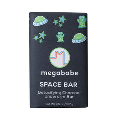 Megababe Space Bar con carbón activado para detox de axilas y controlar olor.