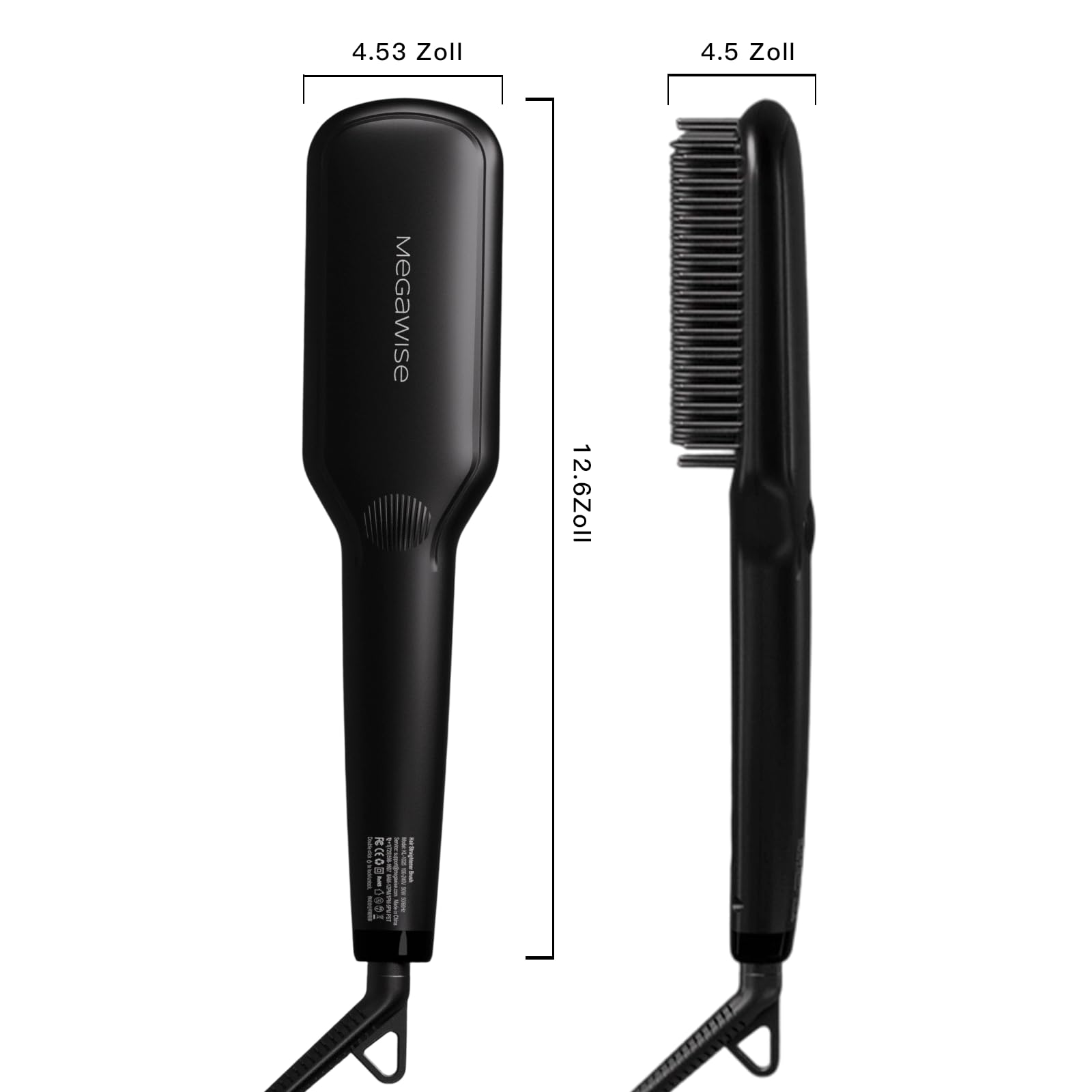 MEGAWISE Pro: cable giratorio que facilita el peinado con movimientos suaves.