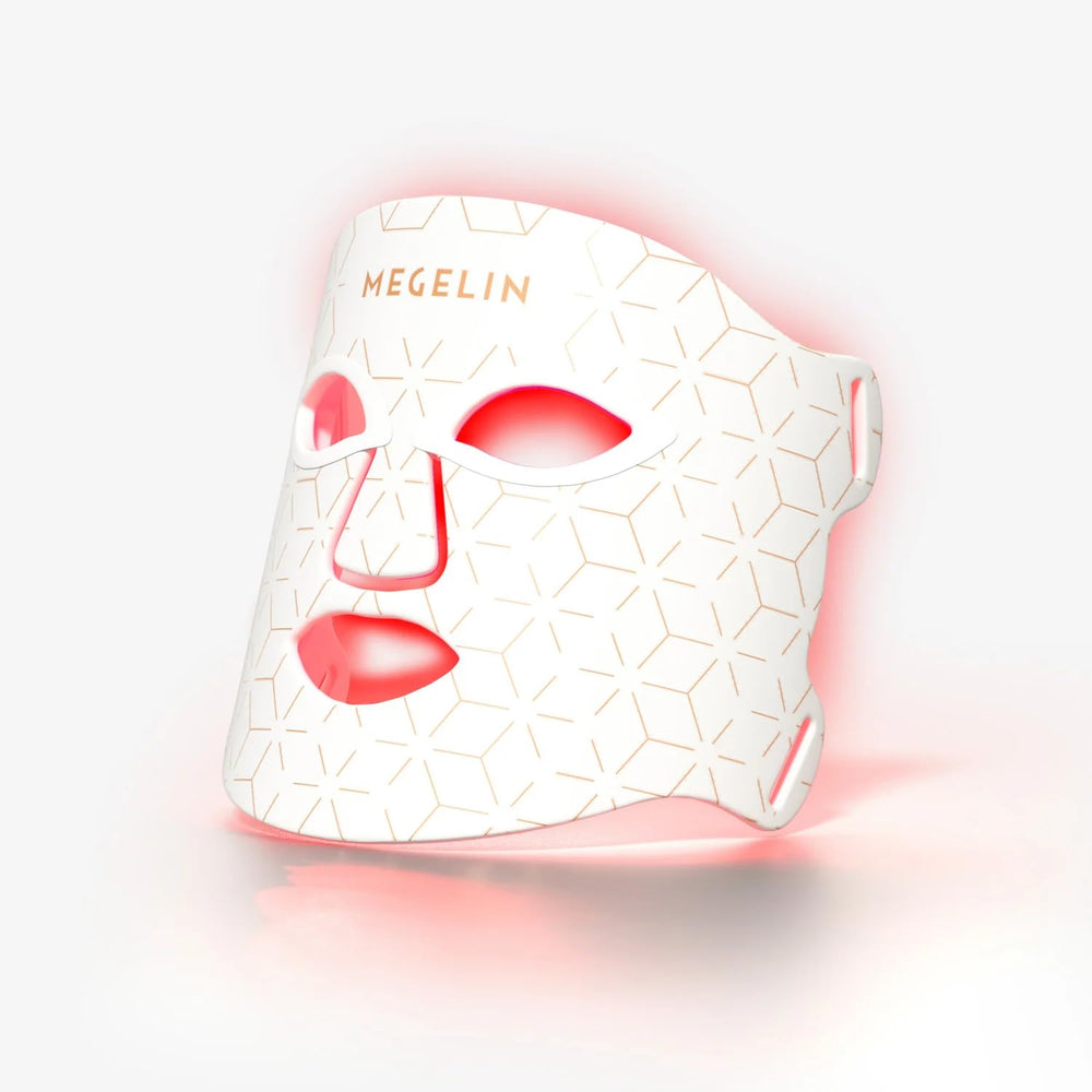 MEGELIN mascarilla-luz-led-7-colores-frente ofrece cuidado suave de la piel en casa.