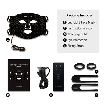 MEGELIN regalo ideal: máscara de luz para cuidado facial en casa.
