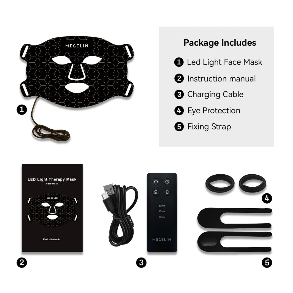 MEGELIN regalo ideal: máscara de luz para cuidado facial en casa.