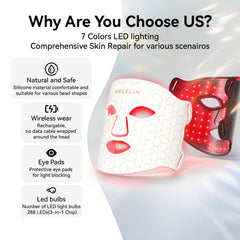MEGELIN máscara facial, silicona flexible y suave para uso sin irritación.