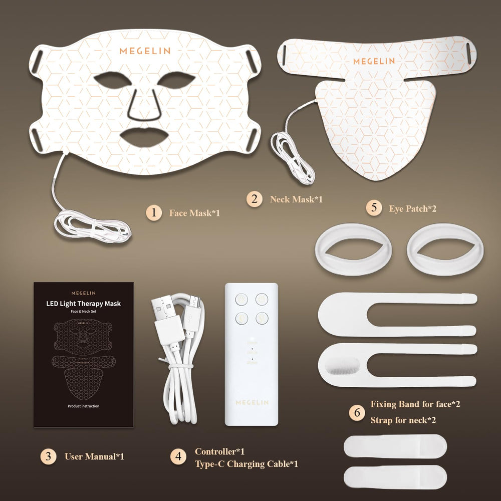 MEGELIN Regalo ideal, máscara de terapia de luz con garantía.