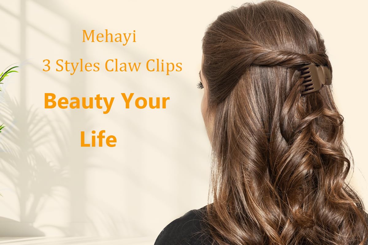 Pinzas Mehayi para cabello, empaque en papel para almacenamiento fácil.