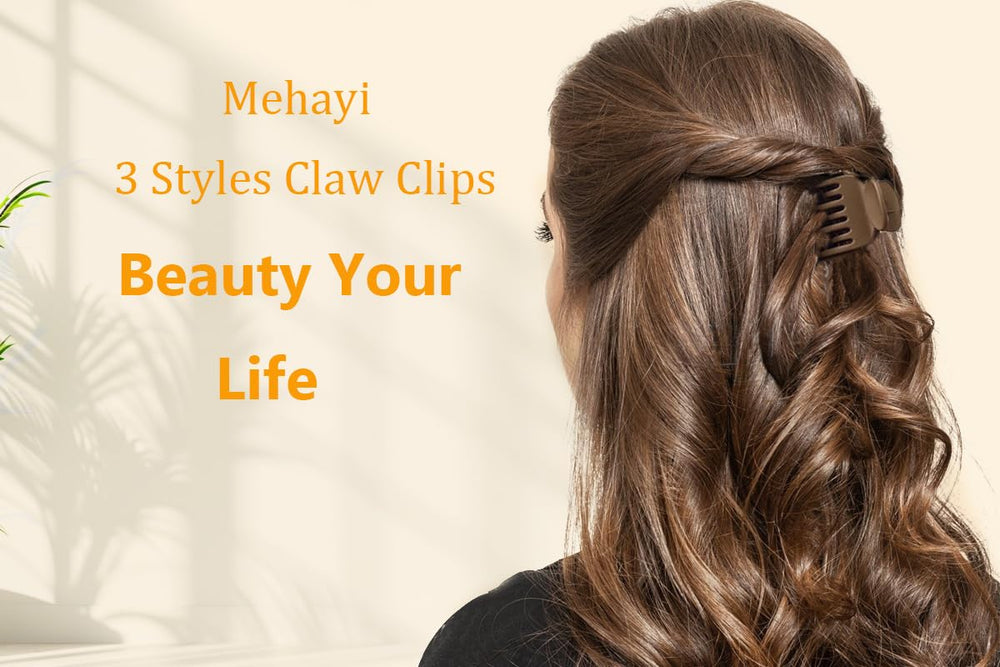 Pinzas Mehayi para cabello, empaque en papel para almacenamiento fácil.