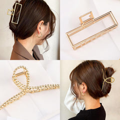 Mehayi pinza metal grande, ideal para cabello rizado, control y comodidad.