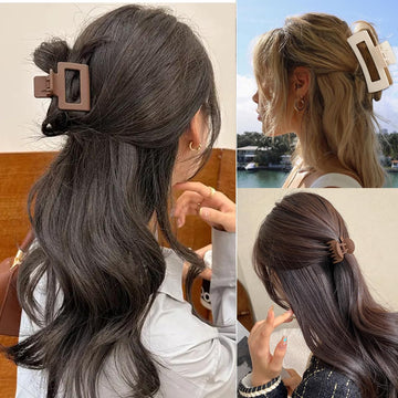 Mehayi pinza pelo oval beige, acabado mate para uso diario