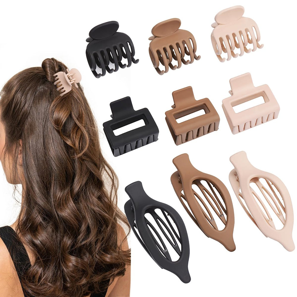 Pinza Mehayi mate 9 piezas, agarre estable para todo tipo de cabello.