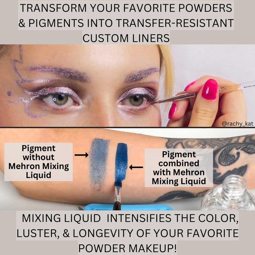 Mehron Mixing Liquid, rehidrata cremas secas para volver a usarlas.