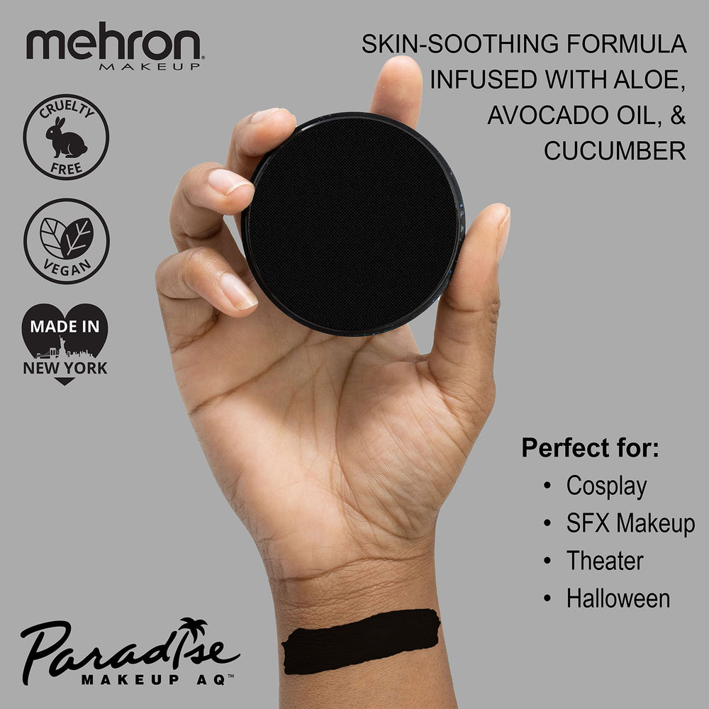 Mehron Paradise Makeup AQ, pintura corporal colorida lista para crear diseños.