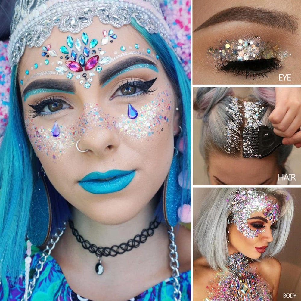 Meicoly brillo ideal para festivales y celebraciones.