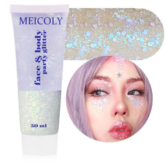 Meicoly Chameleon brillo cuerpo iridiscente para piel suave y deslumbrante