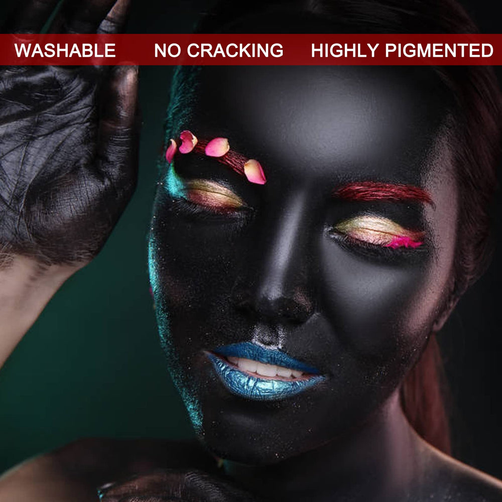 MEICOLY crema negra para cuerpo: fácil de retirar con agua y jabón