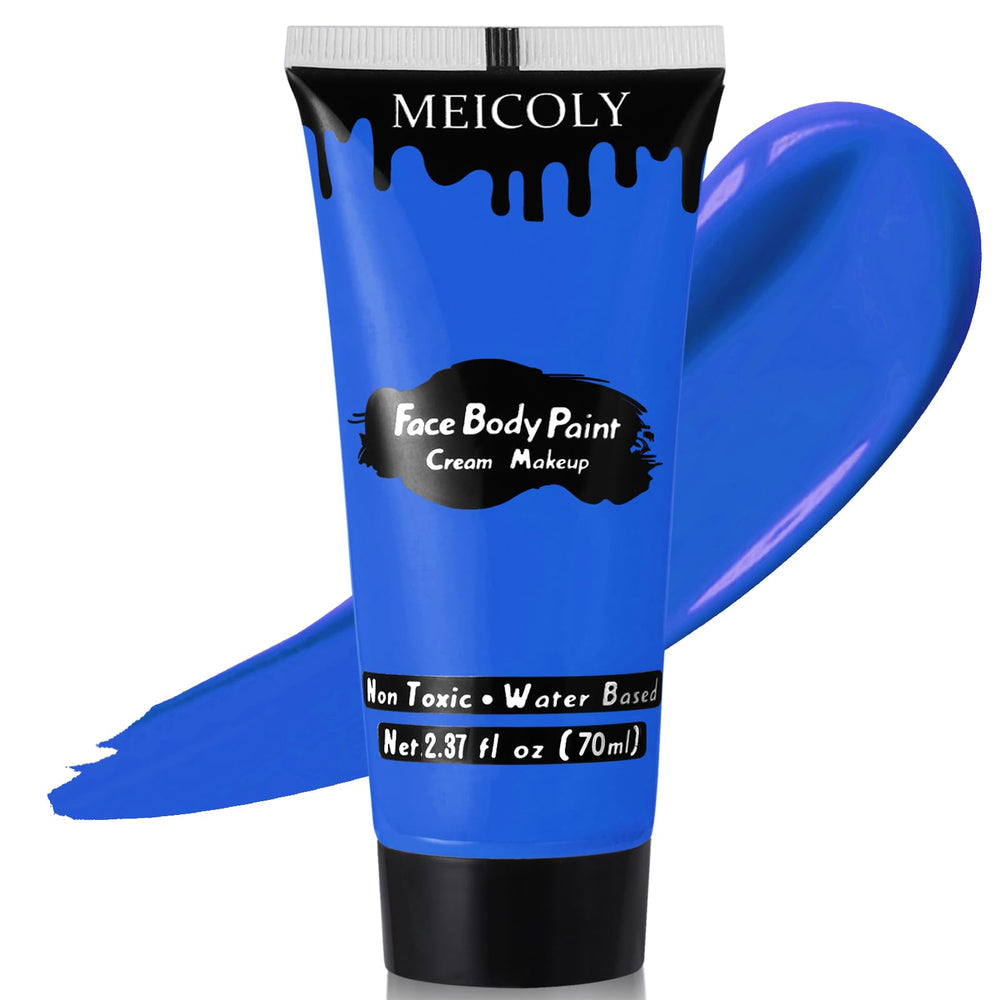 MEICOLY crema pintura azul royal, tubo 70 g, color intenso para rostro.