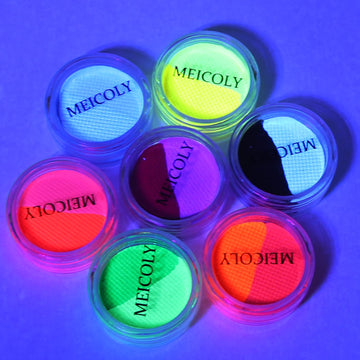 MEICOLY delineador agua activado para Pride y Halloween, look luminoso y divertido.