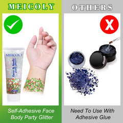 MEICOLY gel brillo ojos labios: realza rasgos con brillo holográfico.