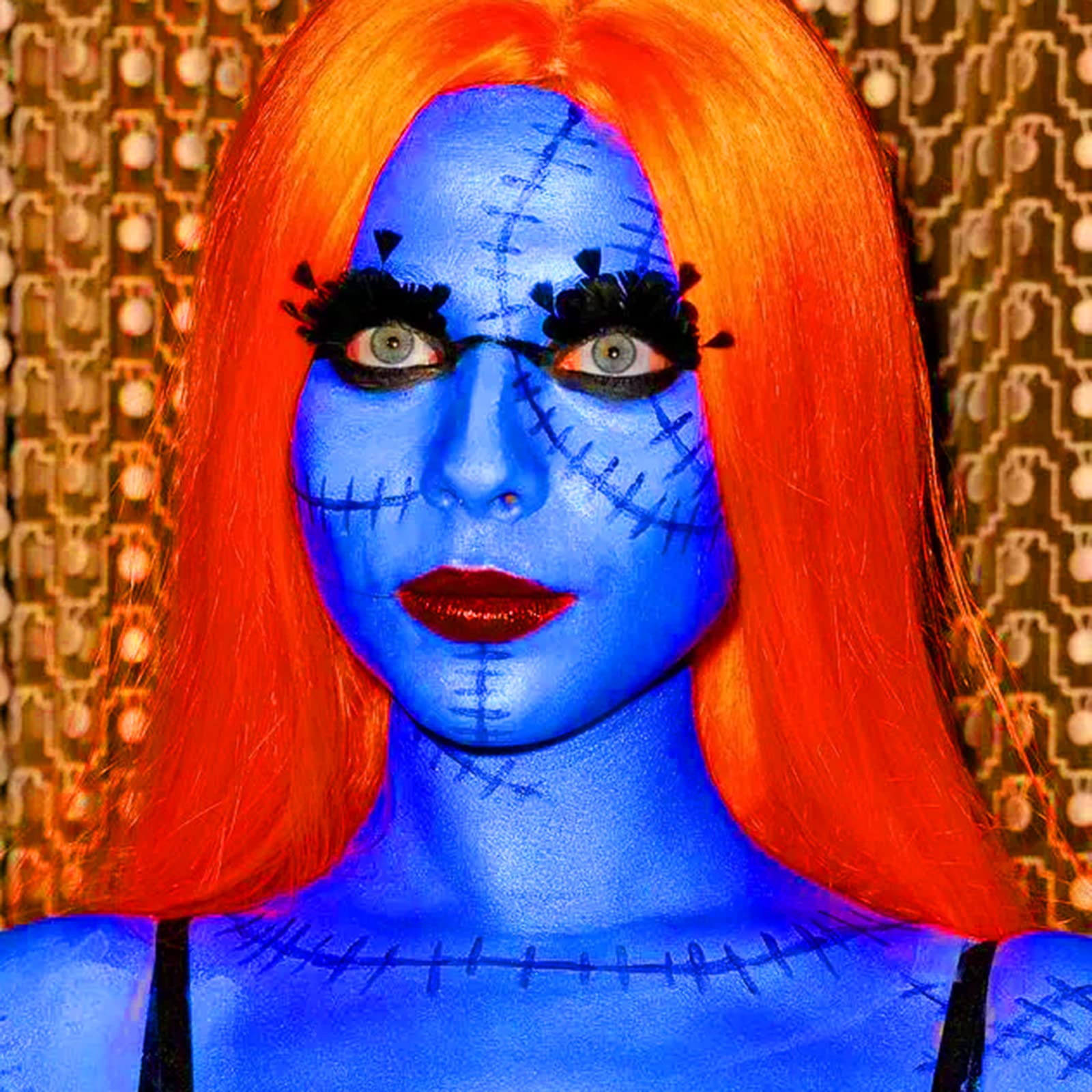 MEICOLY pintura azul royal para cosplay Smurf, ideal para diseño de personaje.