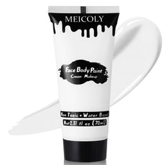 Pintura MEICOLY blanca crema para cara y cuerpo con alta pigmentación.