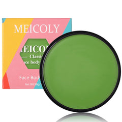 Pintura de cara verde MEICOLY para Día de San Patricio, fácil de aplicar.