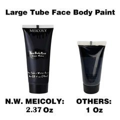 MEICOLY pintura cremosa negra para efectos especiales en rostro, fácil de aplicar