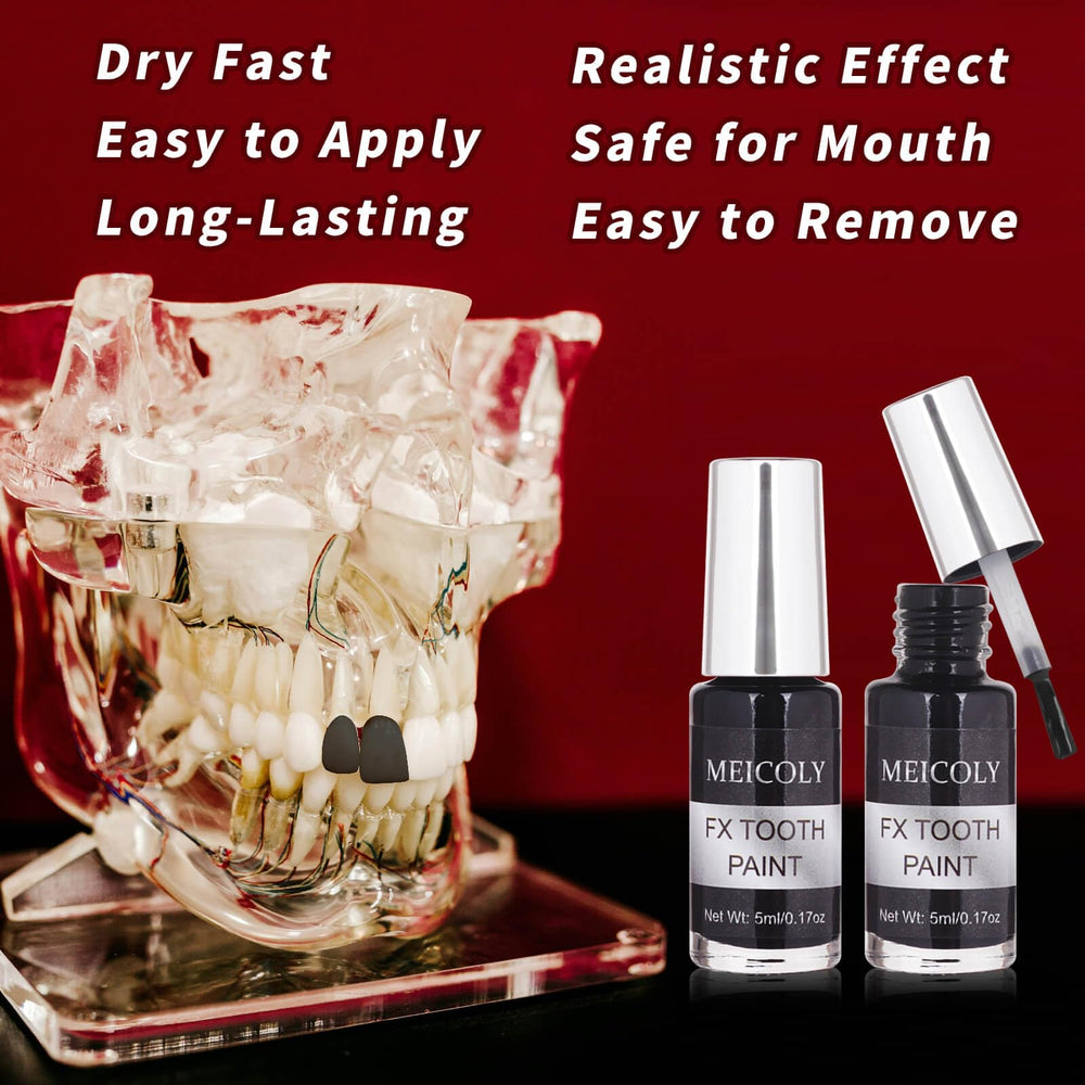 MEICOLY pintura dental negra opciones de color para efectos dramaticos