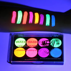 Pintura facial MEICOLY Neón colores brillantes para fiestas.