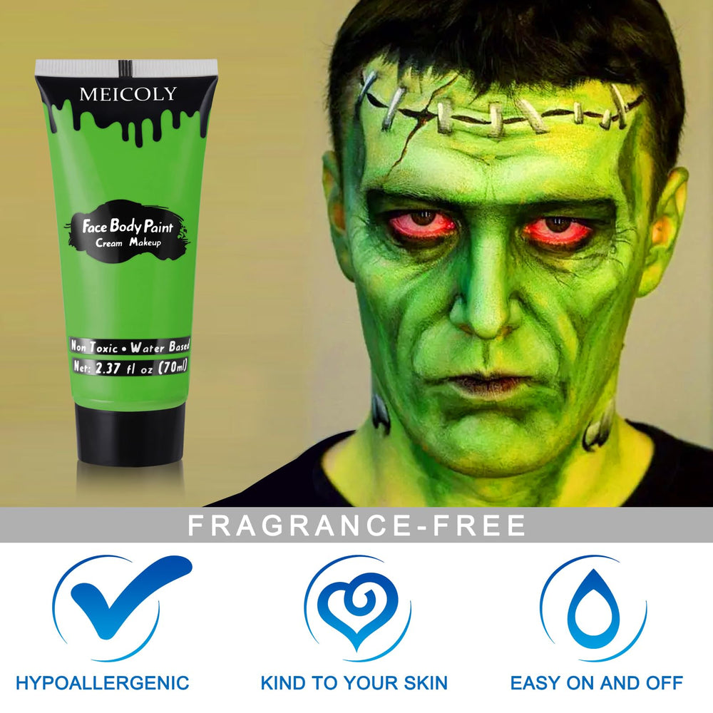 MEICOLY verde vegana, libre de crueldad, adecuada para piel sensible.