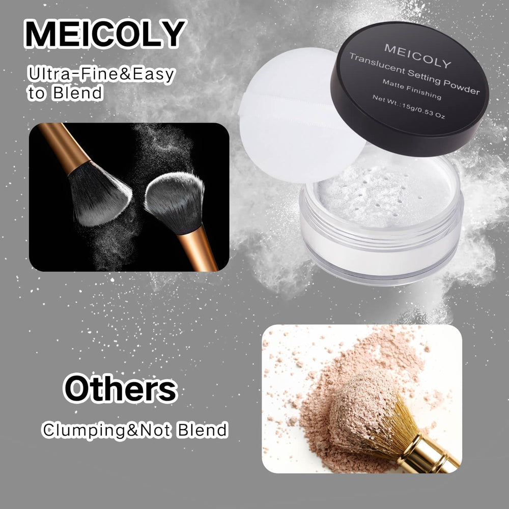 MEICOLY polvo fijador para efectos especiales con fijación estable