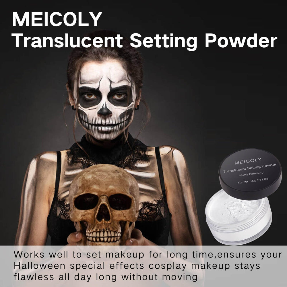 MEICOLY polvo fijador suave y hipoalergénico para piel sensible