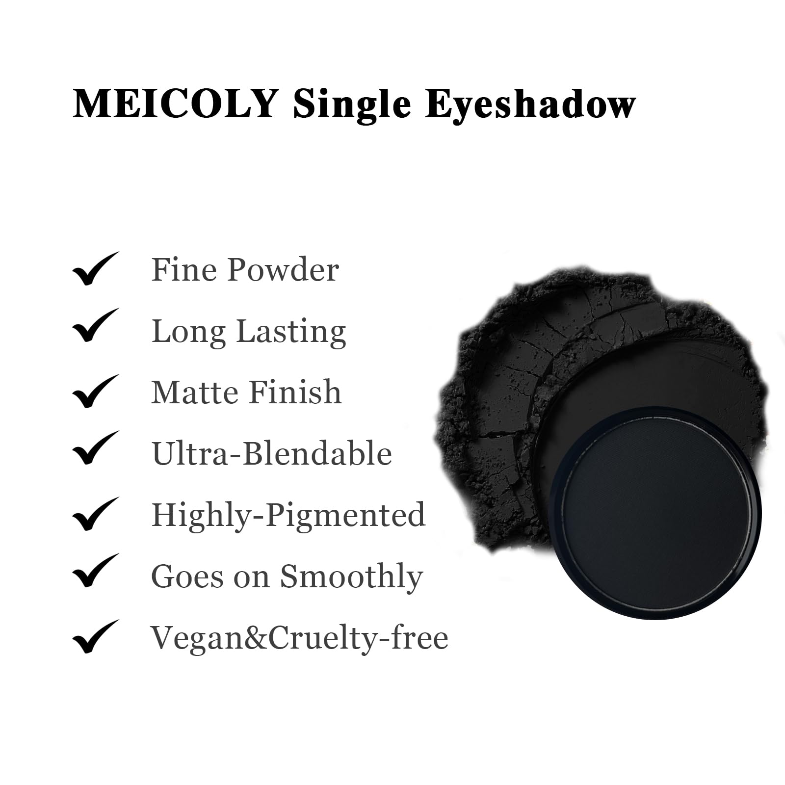 MEICOLY sombra ojos aplicación suave para resultados profesionales