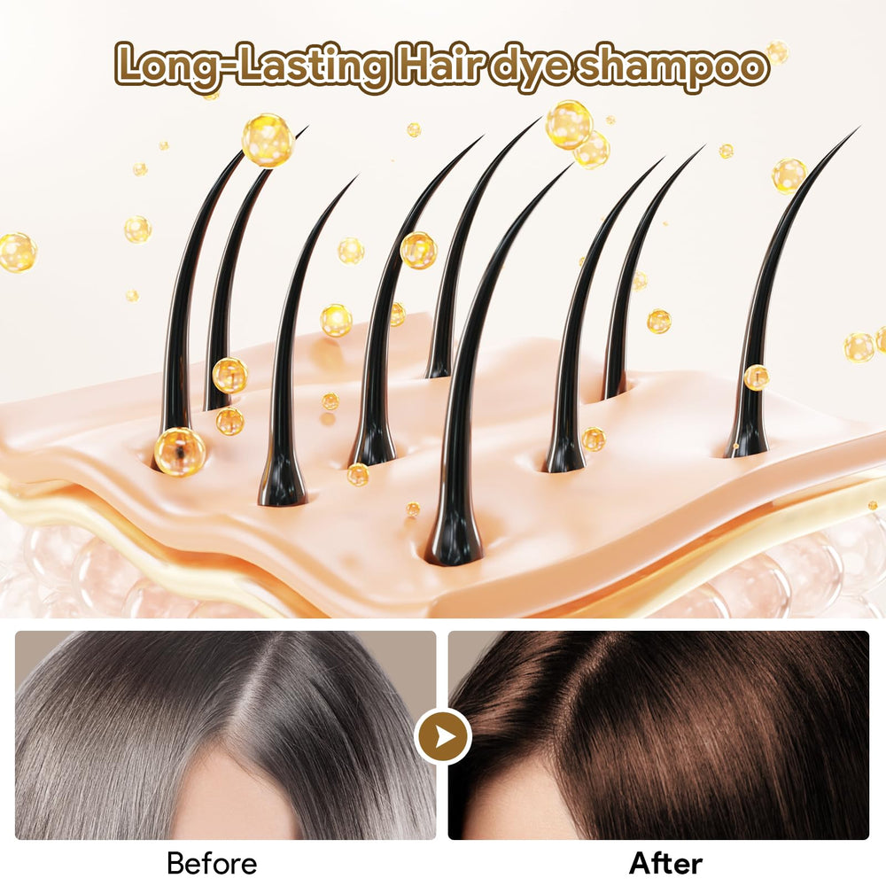 MEIDU Shampoo Shop: cabello con brillo natural tras la aplicación.