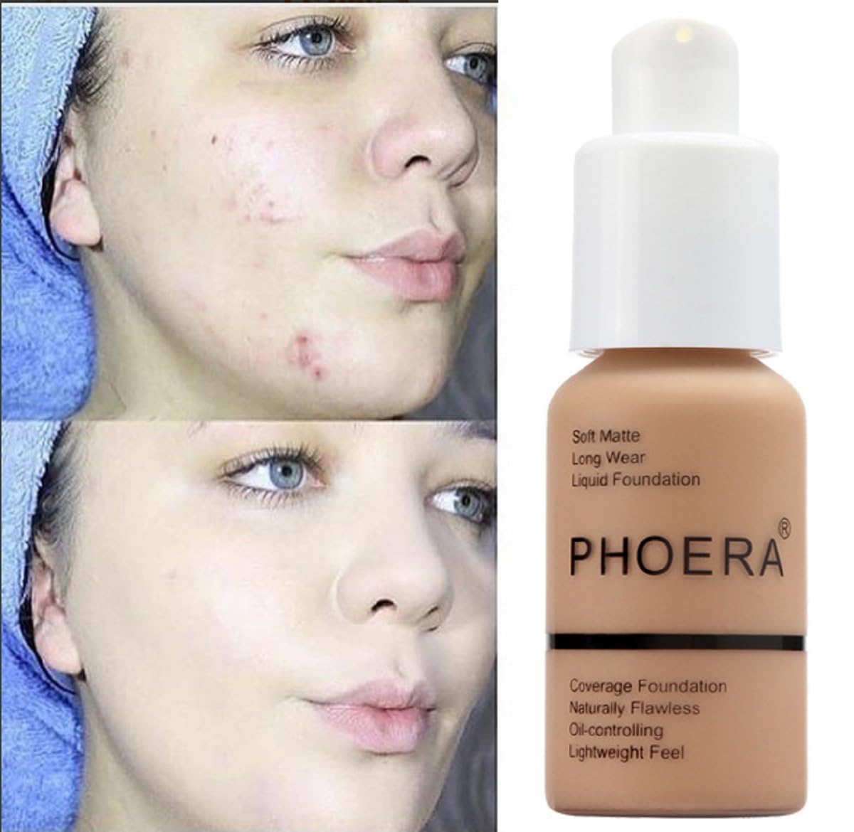 Meifen Phoera Foundation being blended for seamless makeup look