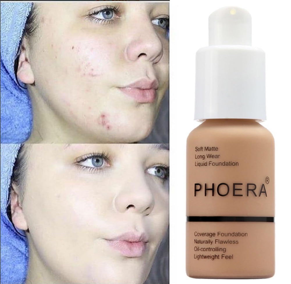 Meifen Phoera Foundation being blended for seamless makeup look
